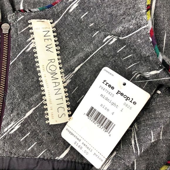 NWT Free People Weather Vane Ikat Dress - Picture 5 of 14